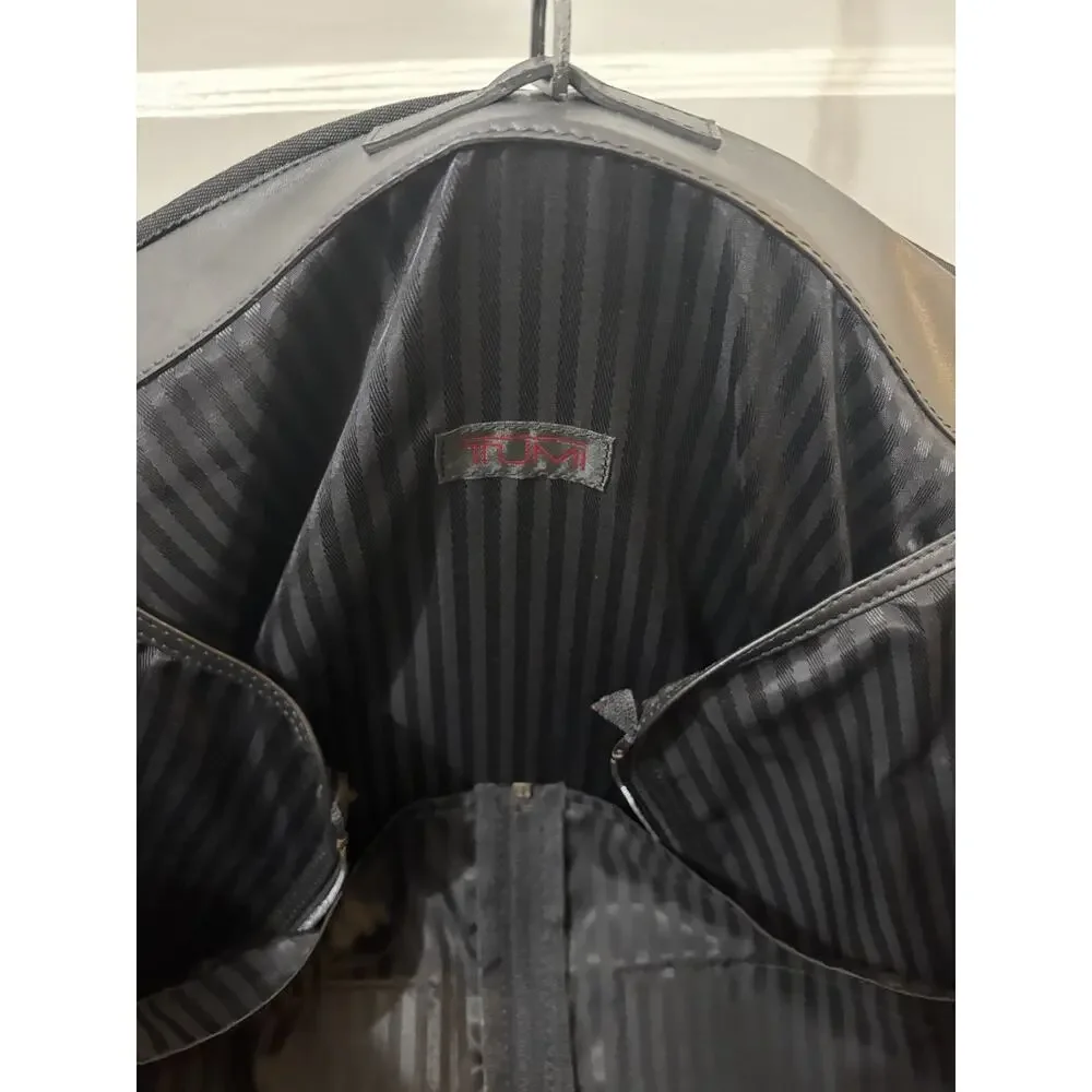 TUMI Black Ballistic Nylon Business Travel Hanging Garnet Bag Case Used Once